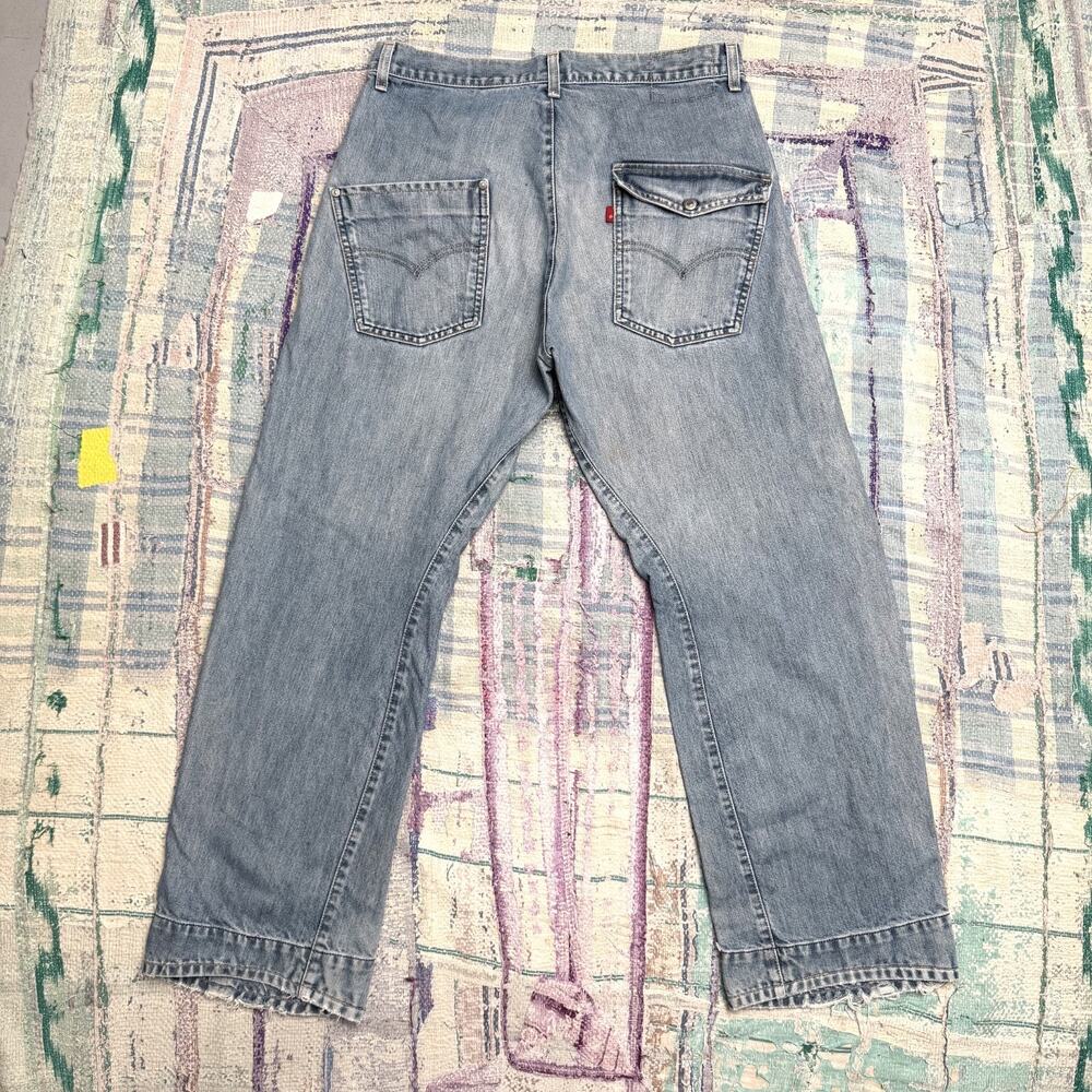 VTG Levis Engineered Jeans Mens Blue Dark Wash Twisted Fits 33x29.5